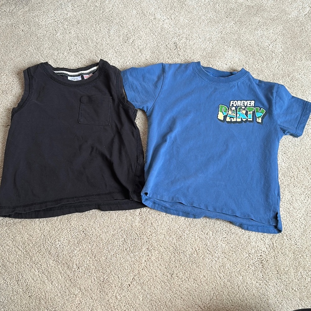 T shirt and tank from Zara kids